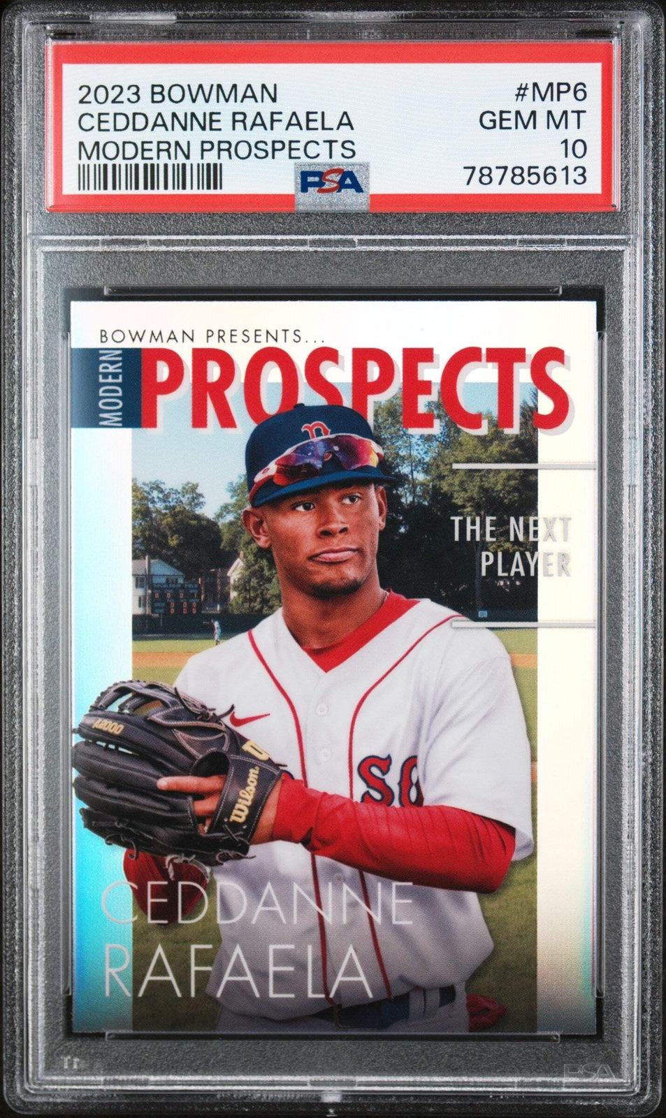 Graded 2023 Bowman Ceddanne Rafaela #MP6 Modern Pros RC Baseball Card PSA 10