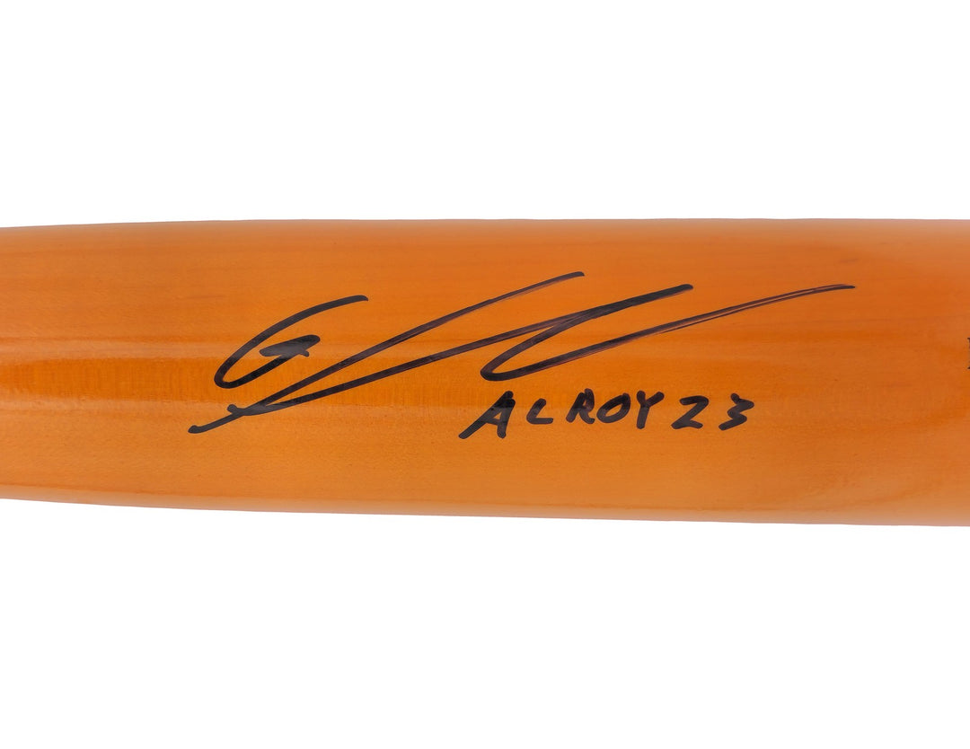 Gunnar Henderson Auto Orange Chandler Player Model Bat Orioles AL ROY 23 Beckett
