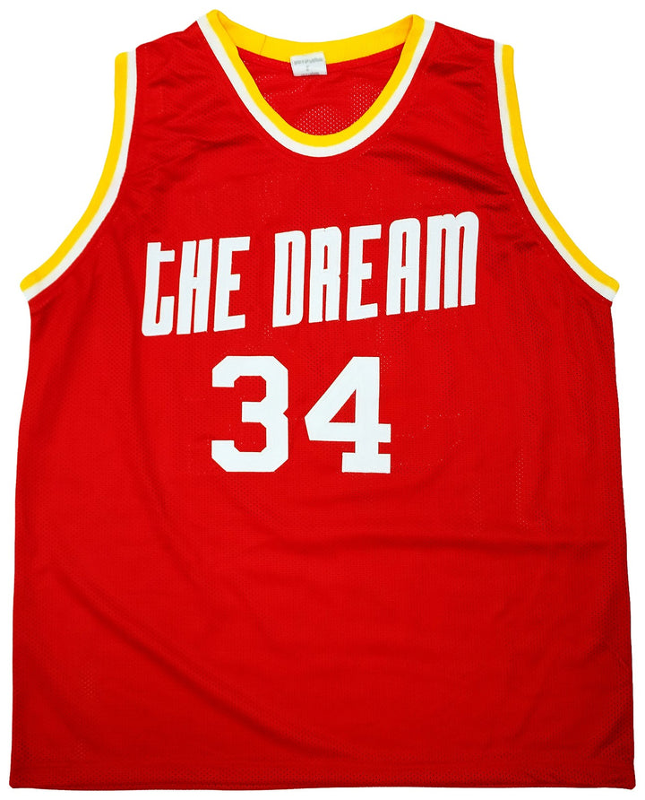 Houston Rockets Hakeem Olajuwon Signed Red Jersey The Dream JSA
