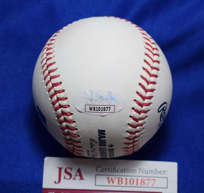 Chris Chambliss JSA COA Autograph Major League OML Signed Baseball 1971 AL ROY