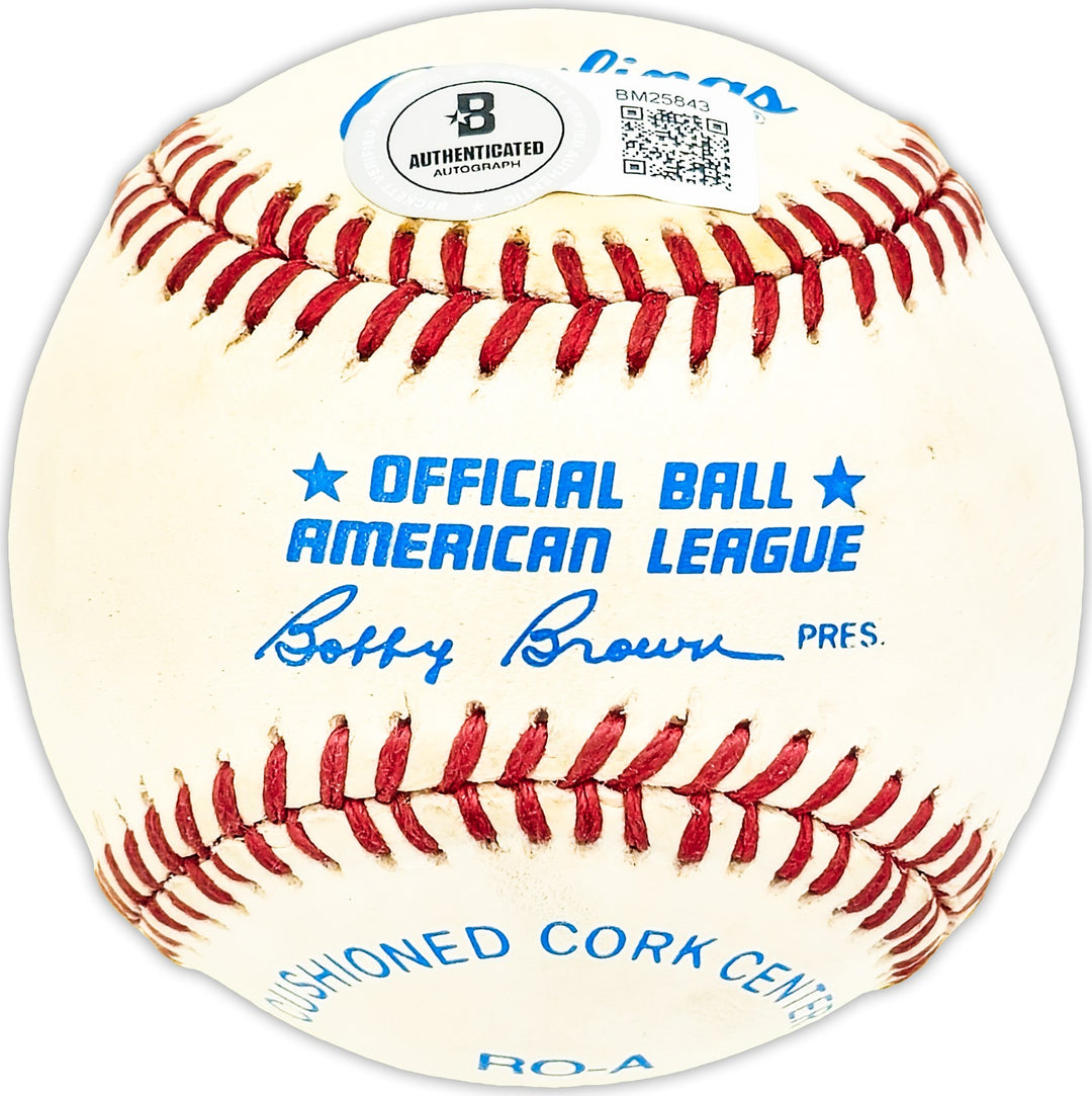 Jim Brosnan Signed AL Baseball Cincinnati Reds, Chicago Cubs Beckett #BM25843