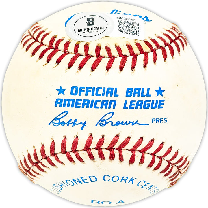 Jim Brosnan Signed AL Baseball Cincinnati Reds, Chicago Cubs Beckett #BM25843