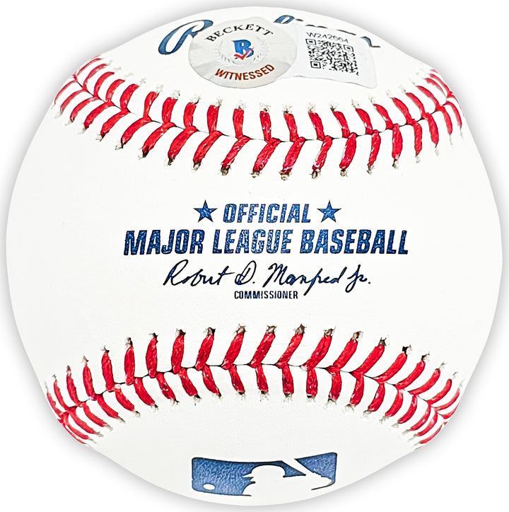 Ken Griffey Jr. Signed Official MLB Baseball Mariners "630 HRs" Beckett Witness
