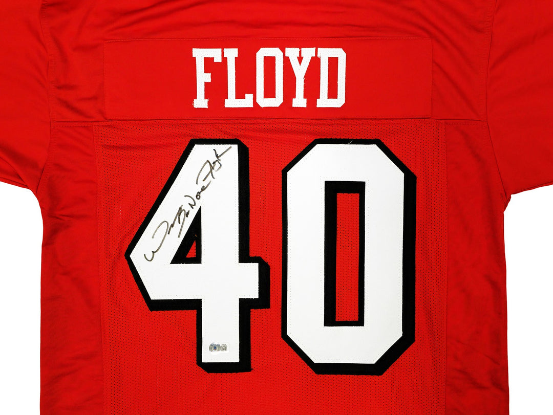 San Francisco 49ers William Floyd Autographed Signed Red Jersey Beckett