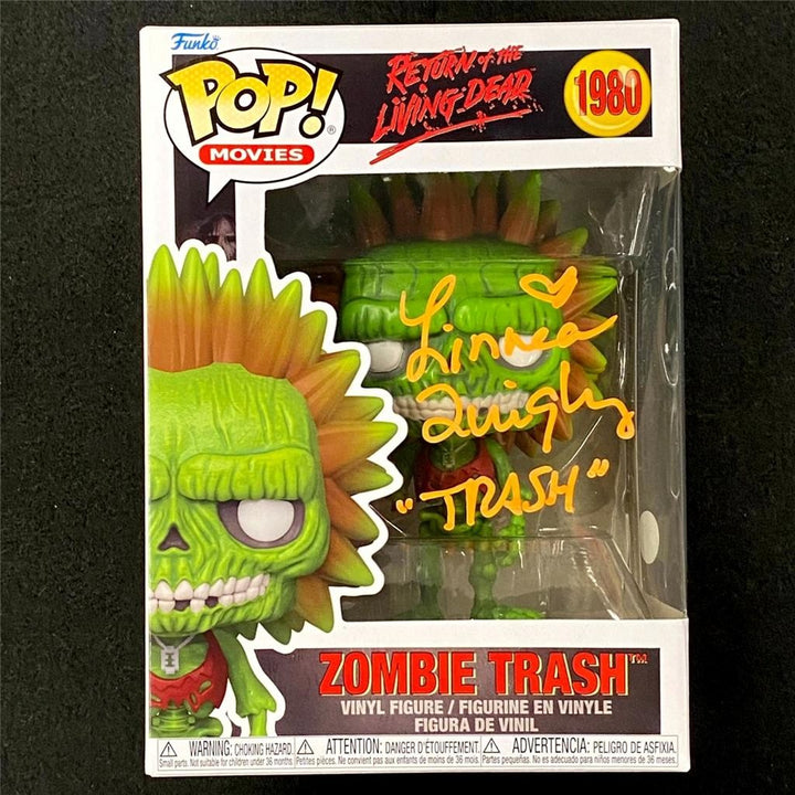 Linnea Quigley signed Zombie Trash Return of Living Dead Funko Pop! red auto JSA