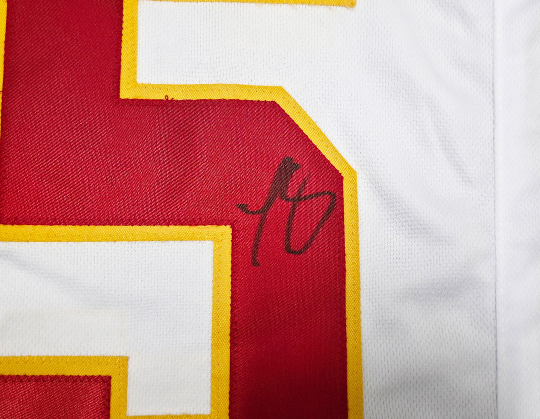 Kansas City Chiefs LeSean McCoy Signed White Jersey Beckett BAS Witness