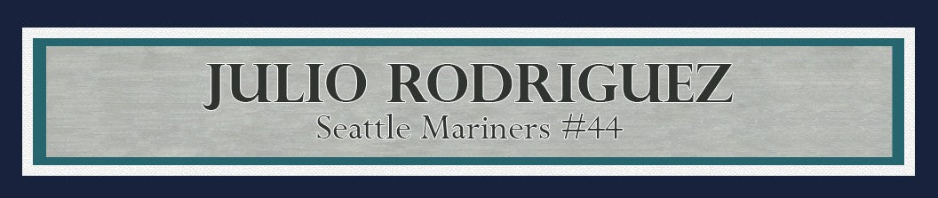 Julio Rodriguez Signed Framed 16x20 Photo Mariners 1st Hit Beckett BAS QR