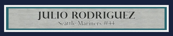 Julio Rodriguez Signed Framed 16x20 Photo Mariners 1st Hit Beckett BAS QR