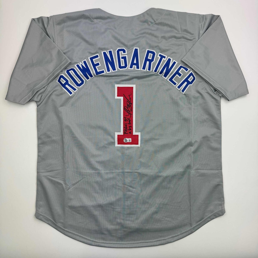 Autographed/Signed Thomas Ian Nicholas Rookie Of The Year Grey Jersey COA
