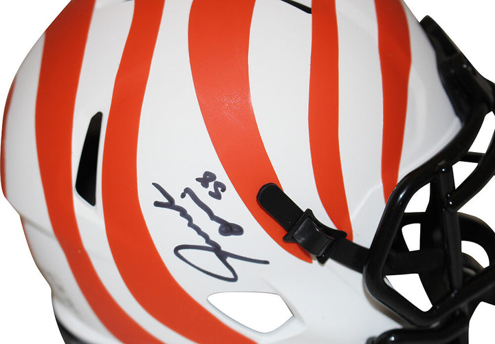 Joseph Ossai Autographed Cincinnati Bengals Lunar Mini Helmet Beckett 35386