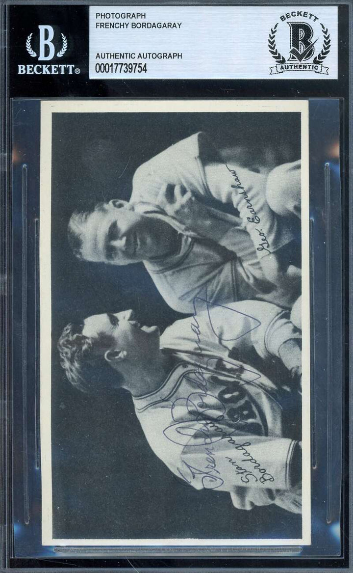 French Bordagaray Beckett BAS Signed 1936 National Chicle Fine Pen Autograph