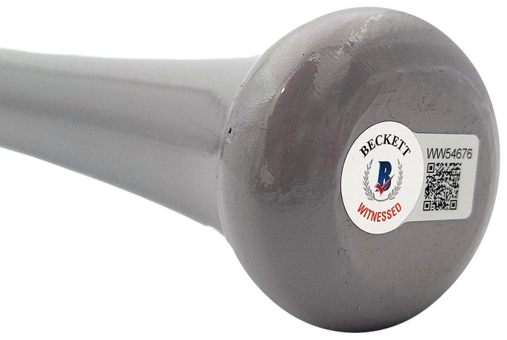 Jarred Kelenic Signed Dark Gray Rawlings Game Model Bat Seattle Mariners Beckett