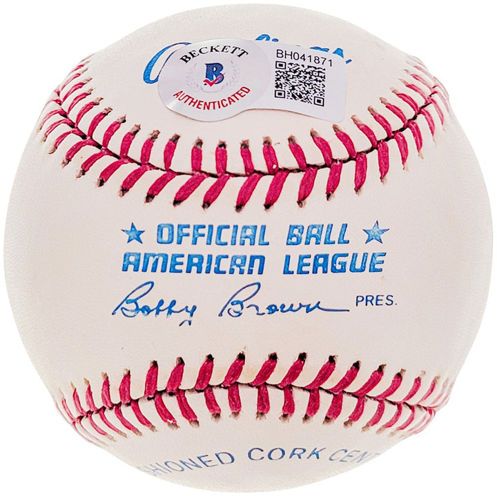 Oscar Azocar Signed AL Baseball Yankees, Padres Deceased Beckett #BH041871