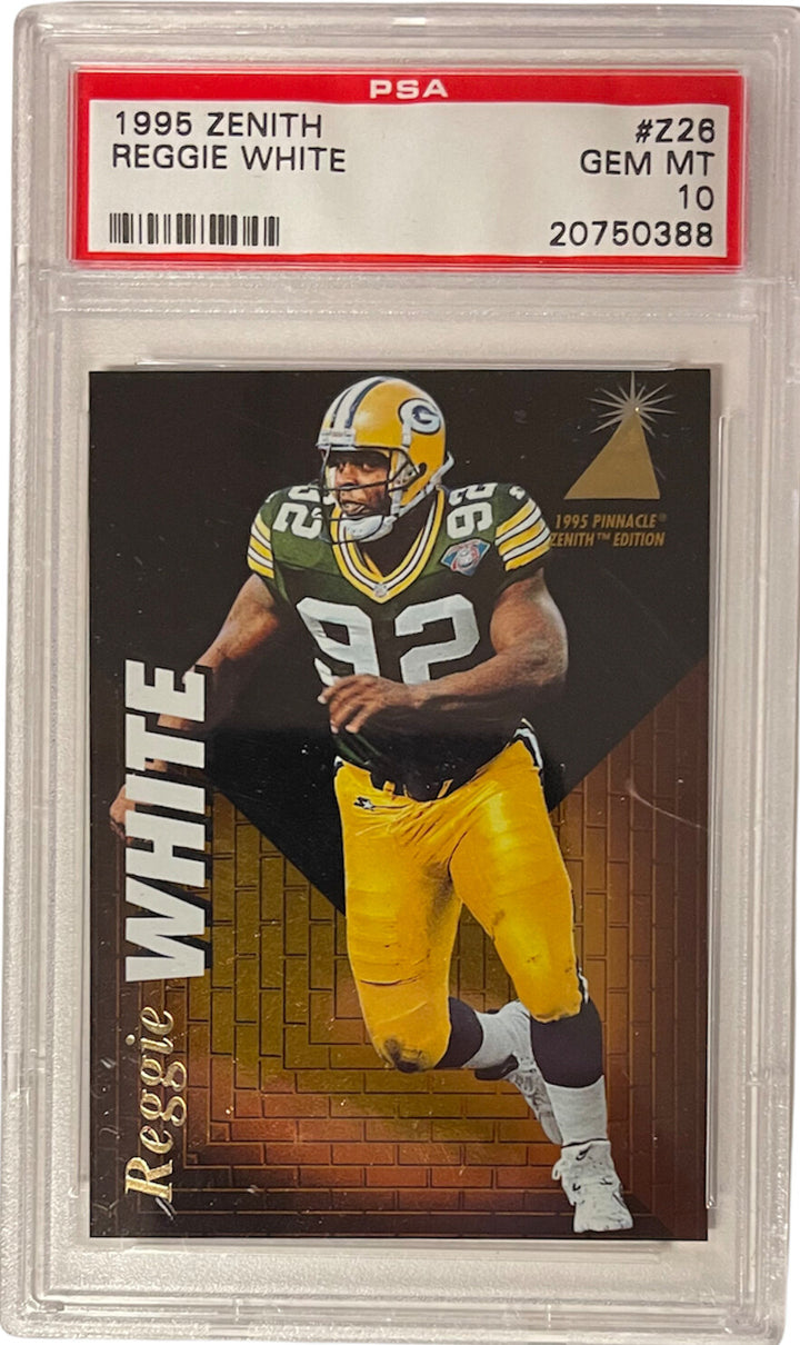 Reggie White Packers 1995 Pinnacle Zenith Card #Z26- PSA Graded 10 Gem Mint