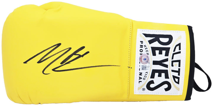 Michael B. Jordan Signed Yellow Reyes Boxing Glove Left Handed LH Beckett Wit