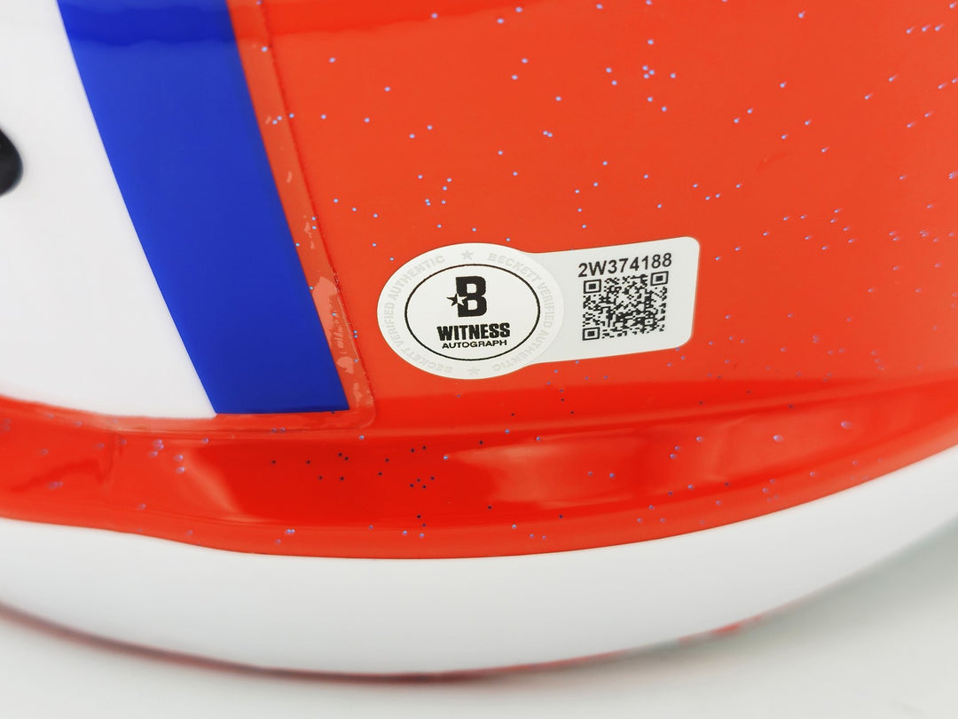 Steve Spurrier Auto Florida Gators Orange Full Size Speed Replica Helmet Beckett