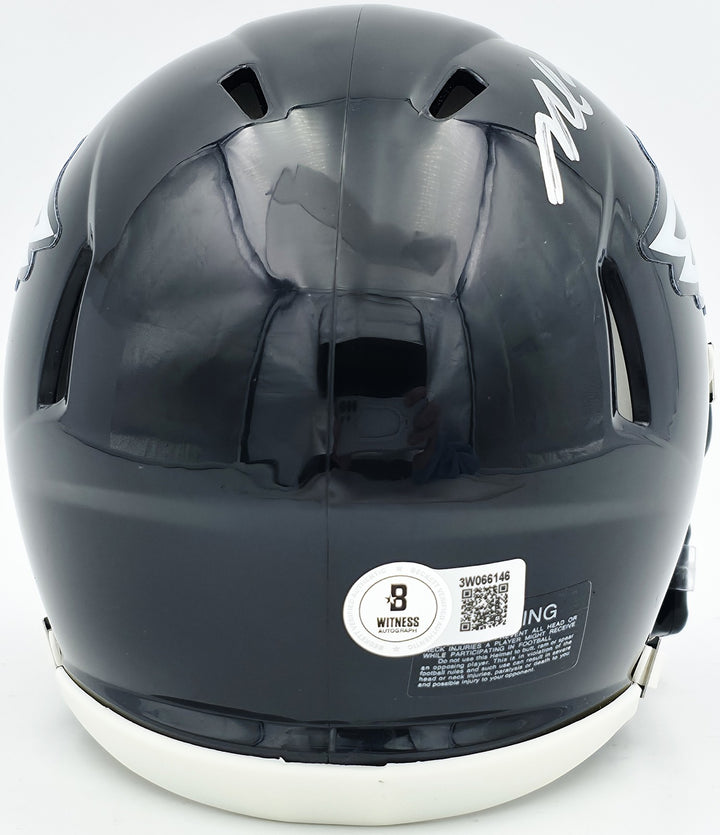 Michael Vick Signed Eagles 2022 Alternate Black Speed Mini Helmet Beckett Wit