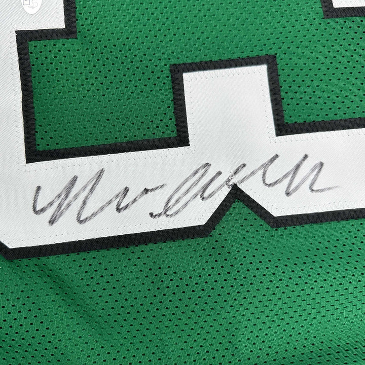 Autographed/Signed Nolan Smith Jr. Philadelphia Kelly Green Football Jersey JSA