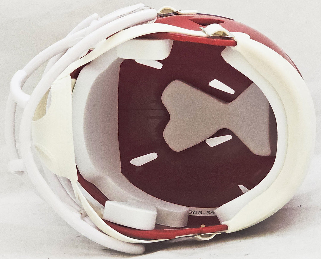 Skyy Moore Auto Signed Kansas City Chiefs Red Speed Mini Helmet Beckett Witness