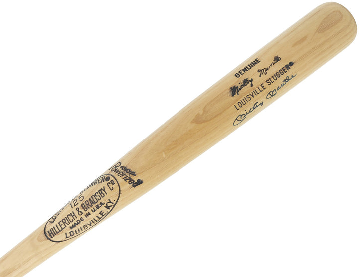Mickey Mantle Signed Blonde L Slugger Game Model Baseball Bat Yankees JSA