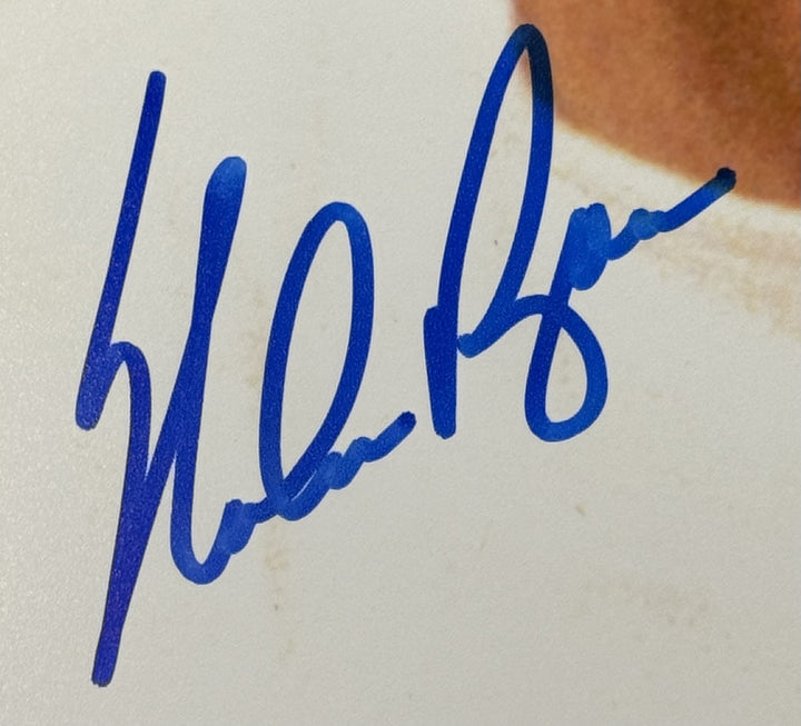 Nolan Ryan Autographed/Signed Texas Rangers 16x20 Photo Bloody Lip PSA 58213