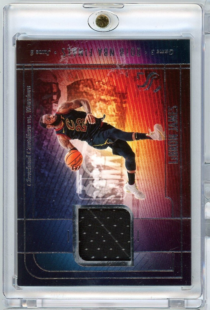 2024 Panini Silhouette LeBron James #FJMMGS 2018 NBA Finals Game Worn Relic Card