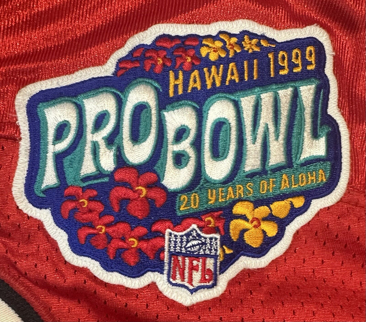 Keyshawn Johnson Jets AFC Wilson Authentic Game Used Issue Pro Bowl Patch Jersey