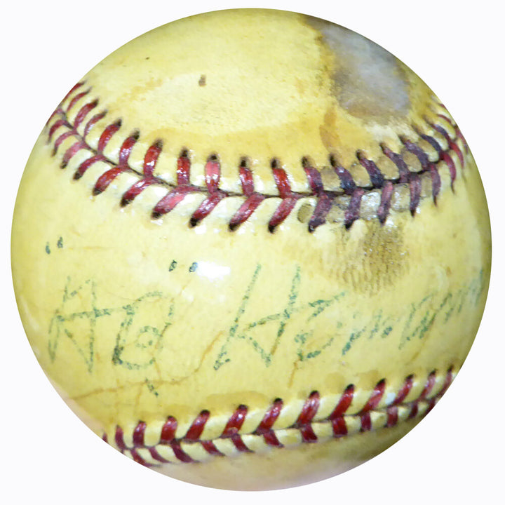 Al A.B. Hermann Auto Signed Official AL Harridge Baseball Braves Vintage Beckett