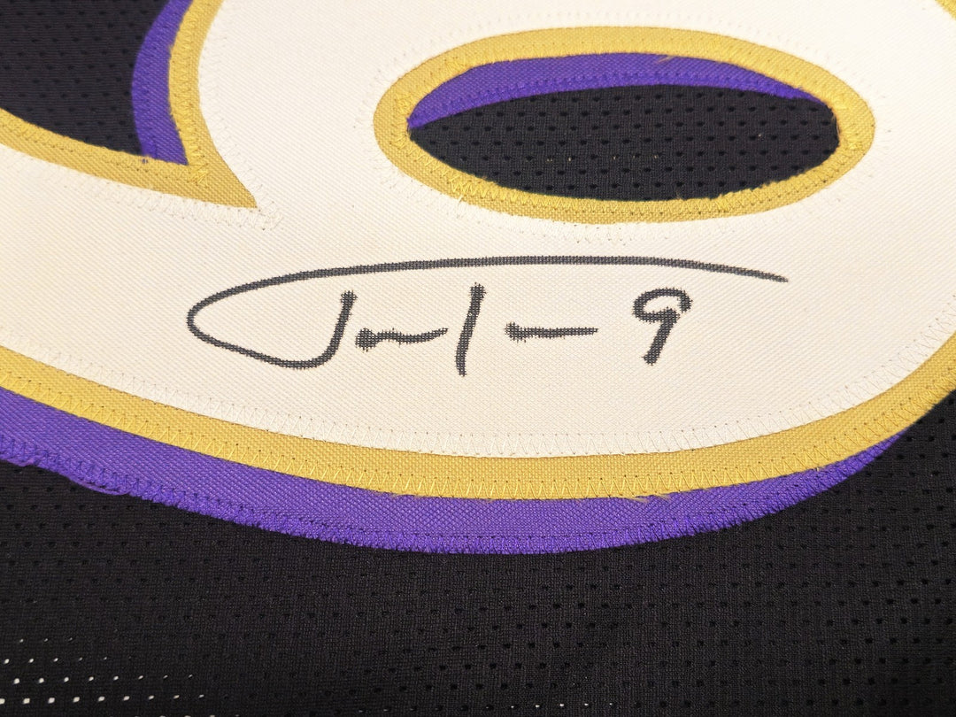 Baltimore Ravens Justin Tucker Autographed Signed Black Jersey JSA