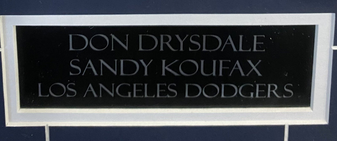 Sandy Koufax & Don Drysdale LA Dodgers Signed 8x10 Photo Framed Hof Auto JSA COA