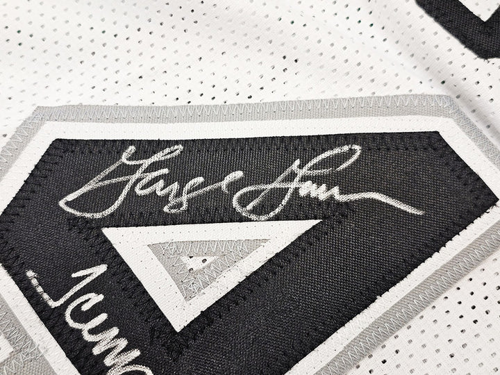 San Antonio Spurs George Gervin Signed White Jersey "Iceman" JSA