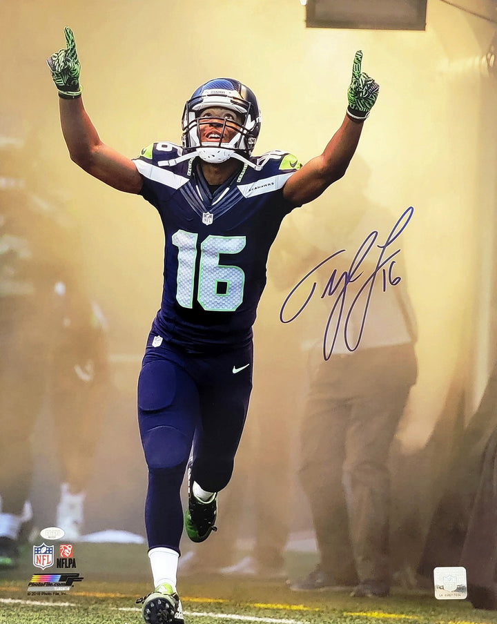 Tyler Lockett Autographed Signed 16x20 Photo Seattle Seahawks Tunnel MCS Holo