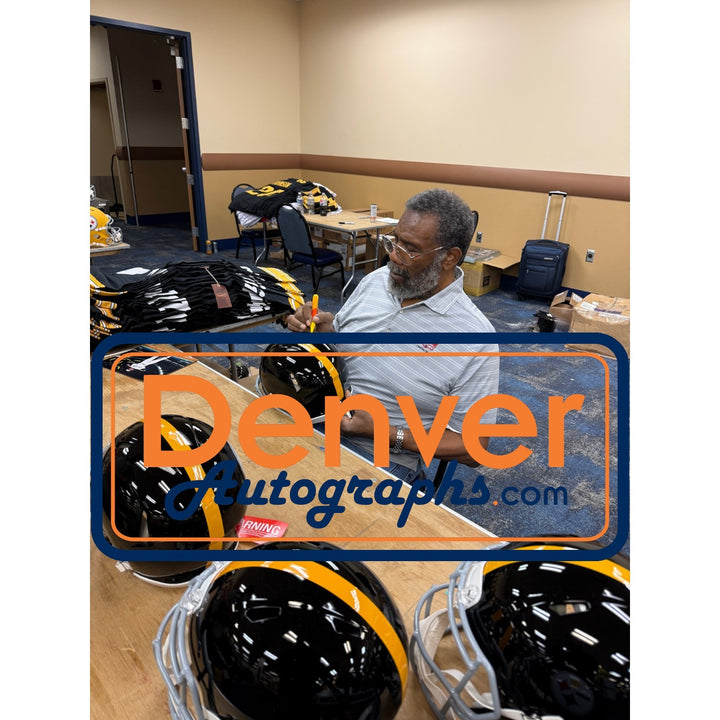 Joe Greene Autographed Pittsburgh Steelers Authentic TB Helmet Beckett WIT 56955