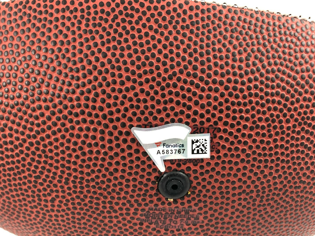Jared Goff Cooper Kupp Dual Signed LA Rams White Football COA Fanatics Autograph