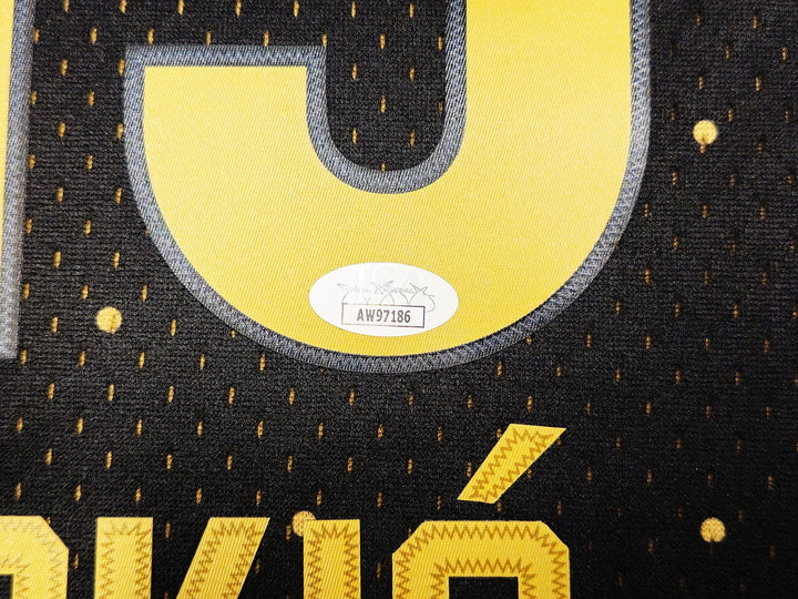Nuggets Nikola Jokic Auto Black Mitchell Ness HWC Swingman 2016 ASG Jersey L JSA