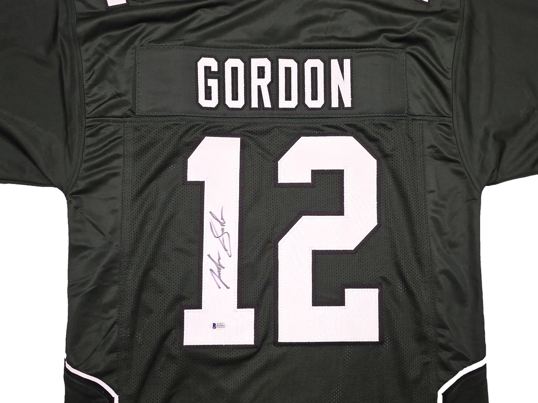 Baylor Bears Josh Gordon Autographed Green Jersey Beckett BAS