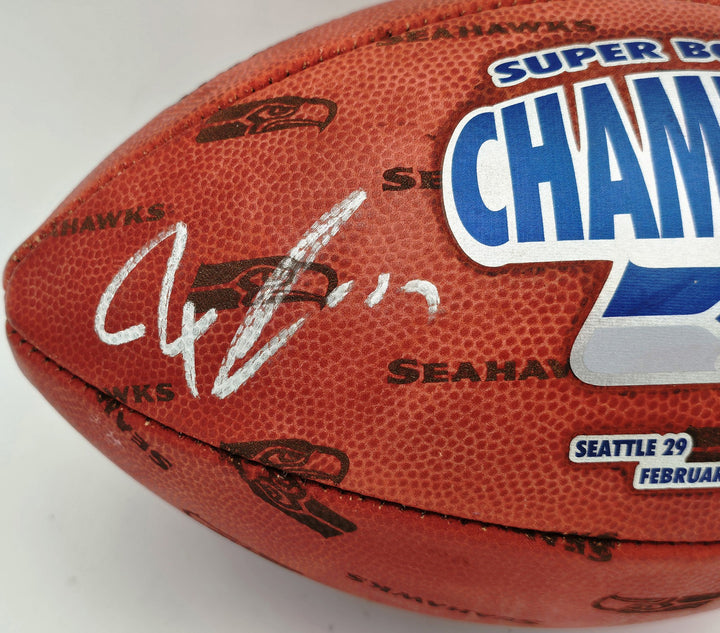 Jaxon Smith-Njigba Signed Seahawks SB LX Logo Leather Football Fanatics