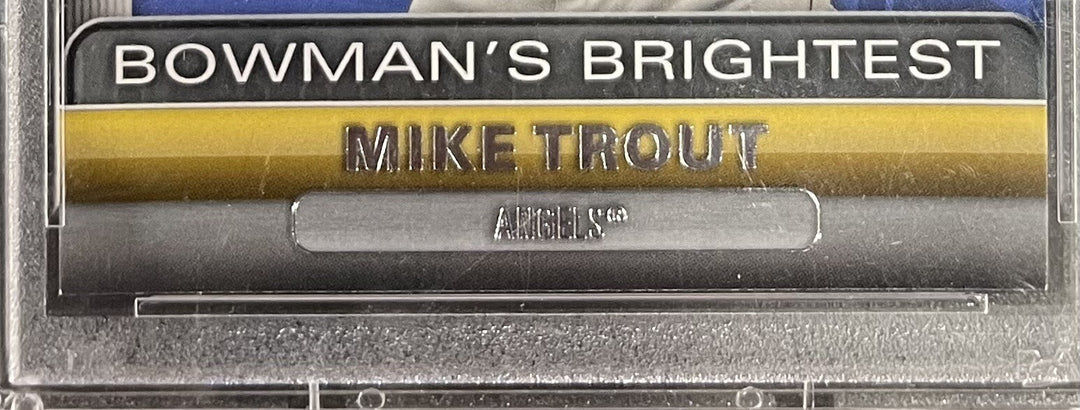 2011 Bowman’s Brightest Mike Trout #BBR6 PSA 8.5 Mint + LA Angels Rookie Card RC