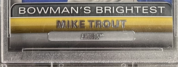 2011 Bowman’s Brightest Mike Trout #BBR6 PSA 8.5 Mint + LA Angels Rookie Card RC