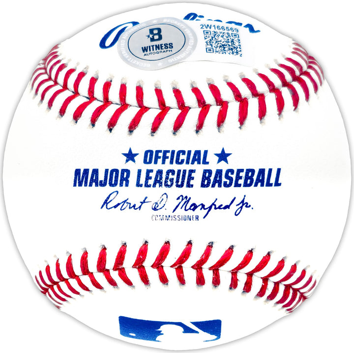 Jim Leyland Signed Official MLB Baseball Detroit Tigers "HOF 24" Beckett Witness