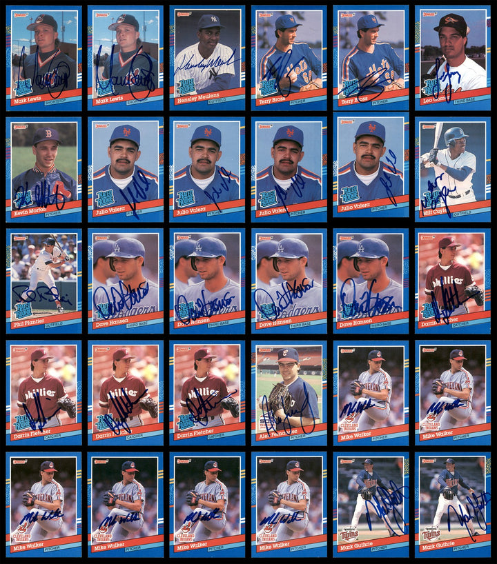 1991 Donruss Baseball Autographed Signed Cards Lot Of 318