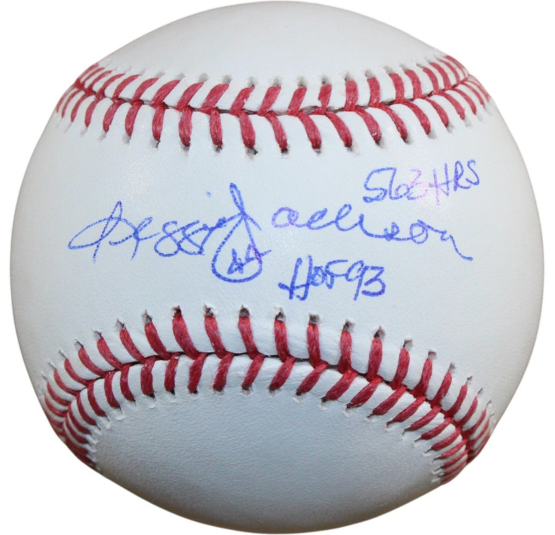 Reggie Jackson Signed New York Yankees OML Baseball 563 HRs HOF Beckett W 55365