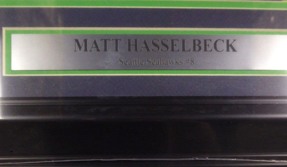 Matt Hasselbeck Autographed Signed Framed 16x20 Photo Seattle Seahawks MCS Holo