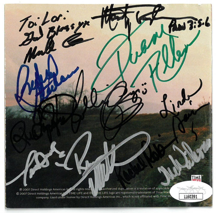 Linda Davis/Ricky Skaggs/Raye signed 2007 Songs 4 Worship Booklet/CD 10 Sigs JSA