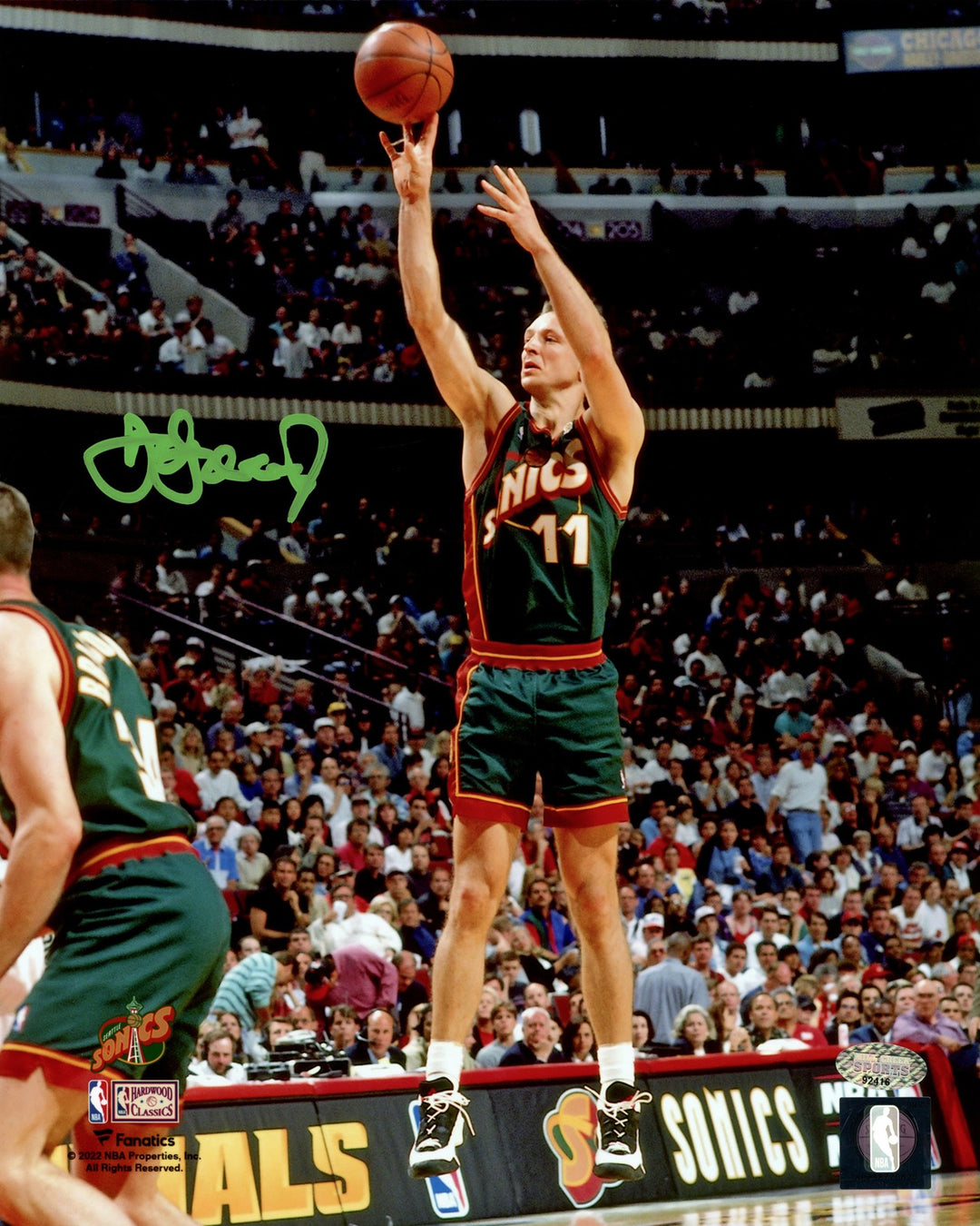 Detlef Schrempf Signed Framed 8x10 Photo Seattle Supersonics MCS Holo