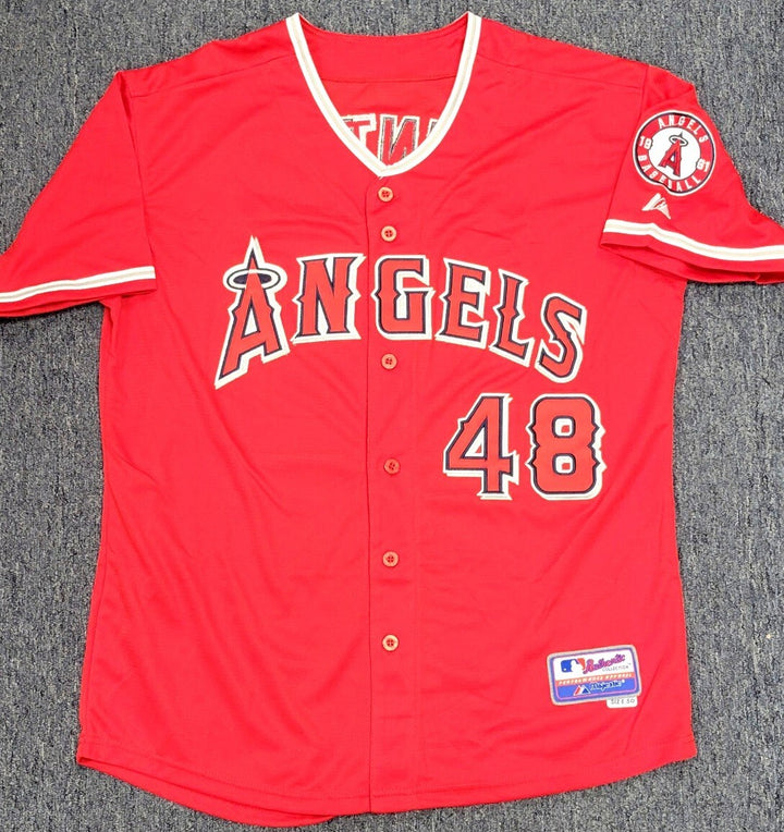 Torii Hunter signed Los Angeles Angels Jersey autograph ~ Beckett BAS Witness