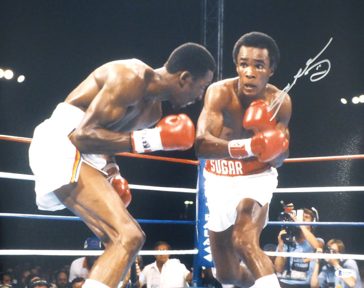Sugar Ray Leonard Autographed Signed 16x20 Photo Beckett BAS