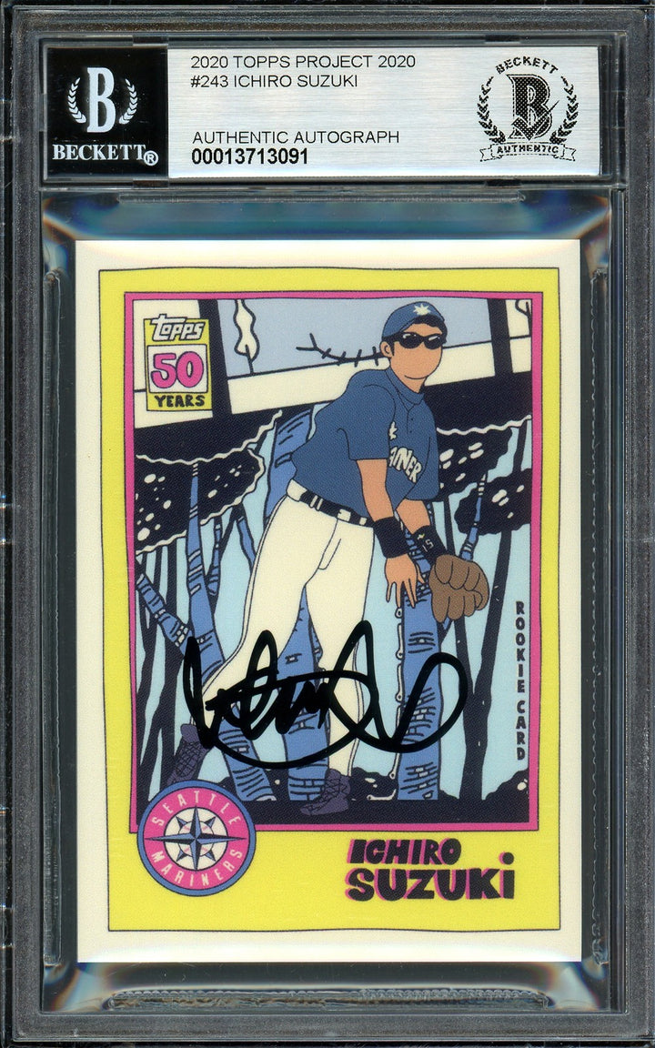 Ichiro Suzuki Auto Topps Project 2020 Fucci Card 243 Mariners Sig 10 /10 Beckett