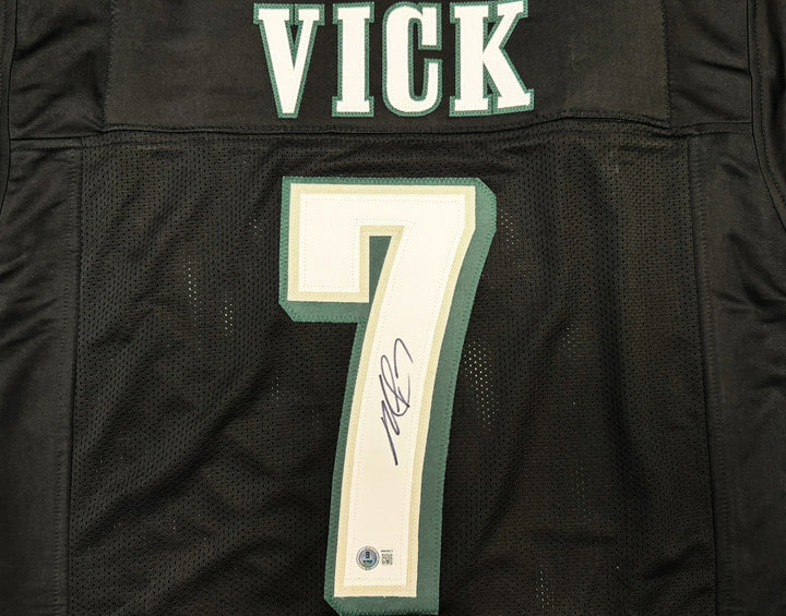 Michael Vick Signed Philadelphia Eagles Black Jersey Beckett Witness