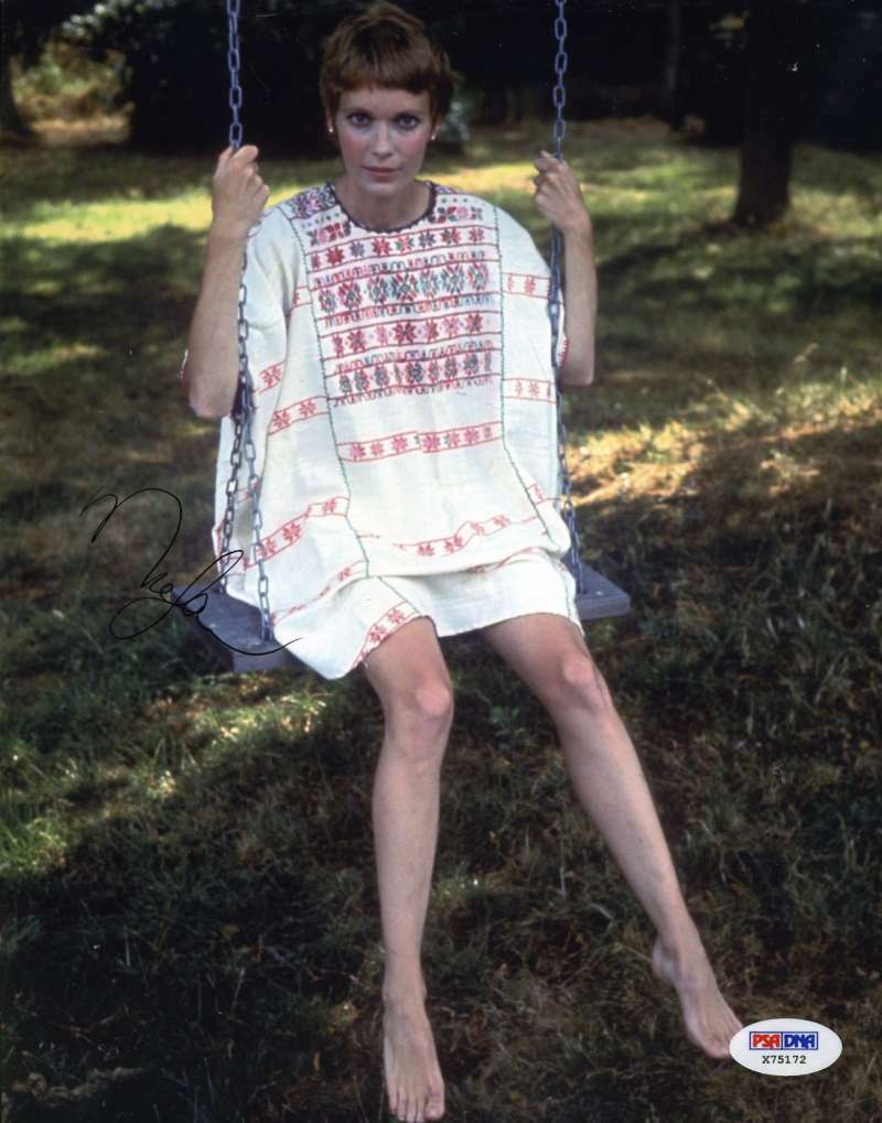 Mia Farrow Psa Dna Coa Hand Signed 8x10 Photo Autograph